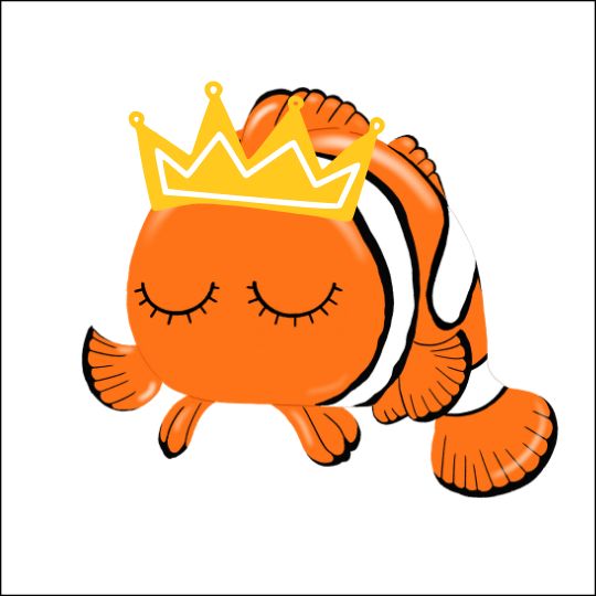 Picture riddles for kids a fish wearing a crown