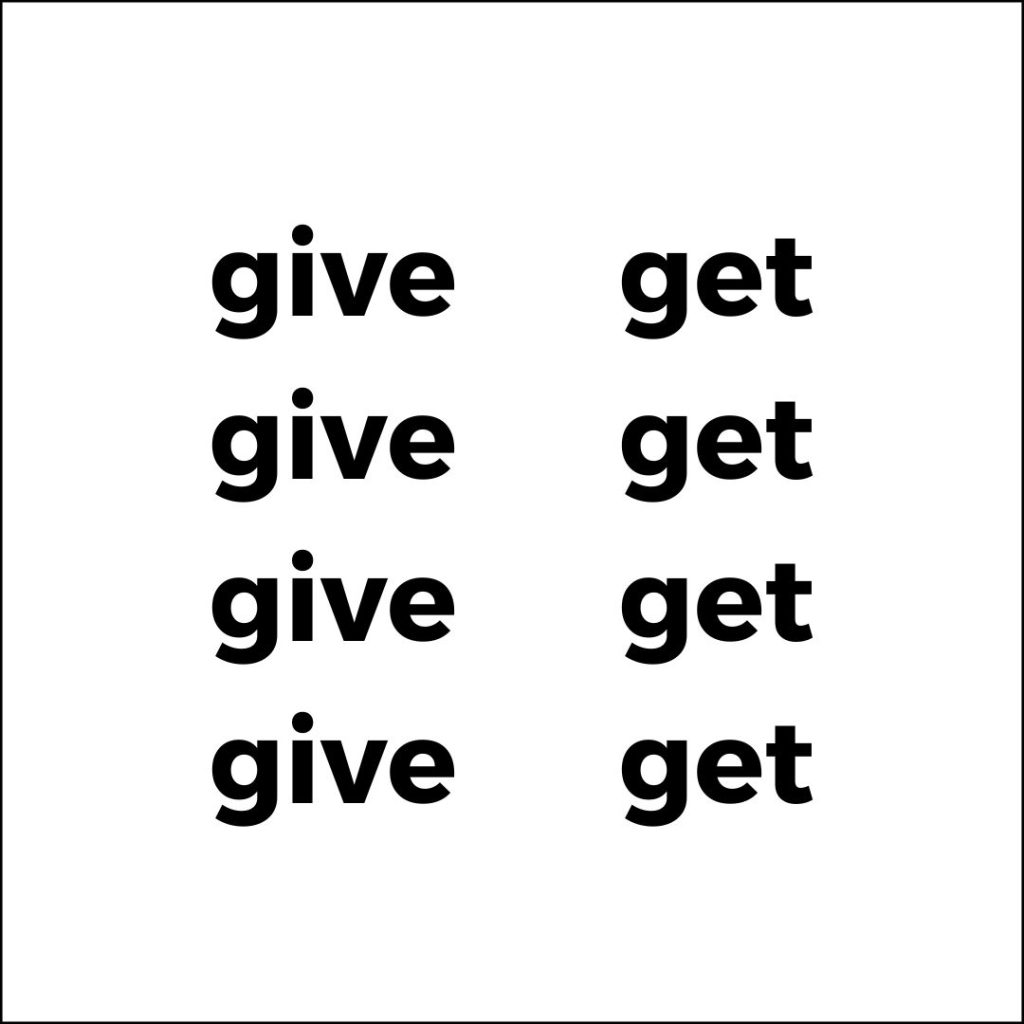 Riddles for kids Four times the word give and four times the word get