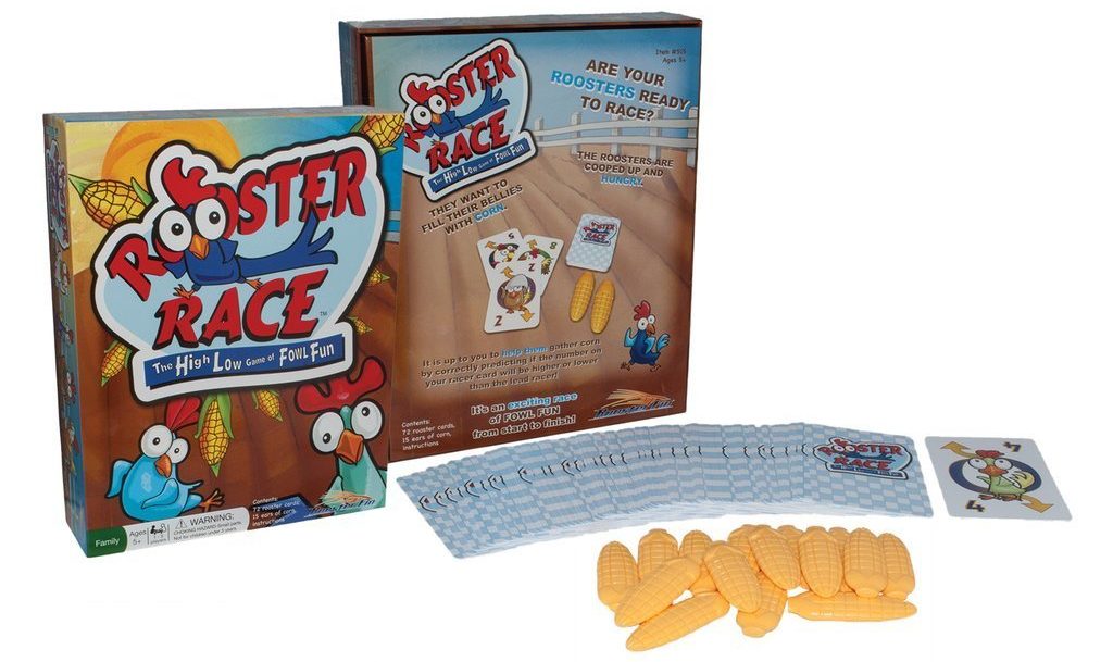 RoosterFin Rooster Race - card games for kids