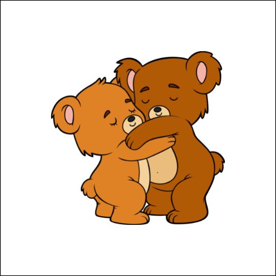 Picture riddles for kids hugging bears