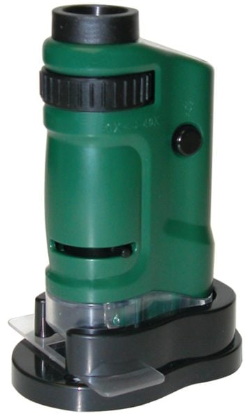 Carson MicroBrite 20x-40x Zoom LED Lighted Pocket Microscope- microscopes for kids