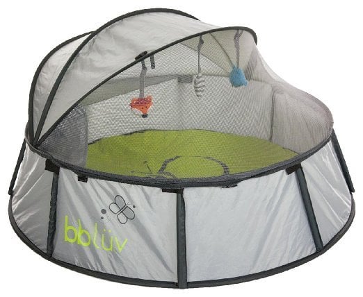 BBLuv Nido 2 in 1 Travel Bed and Play Tent - baby beach tent. Keep baby crawlers in!