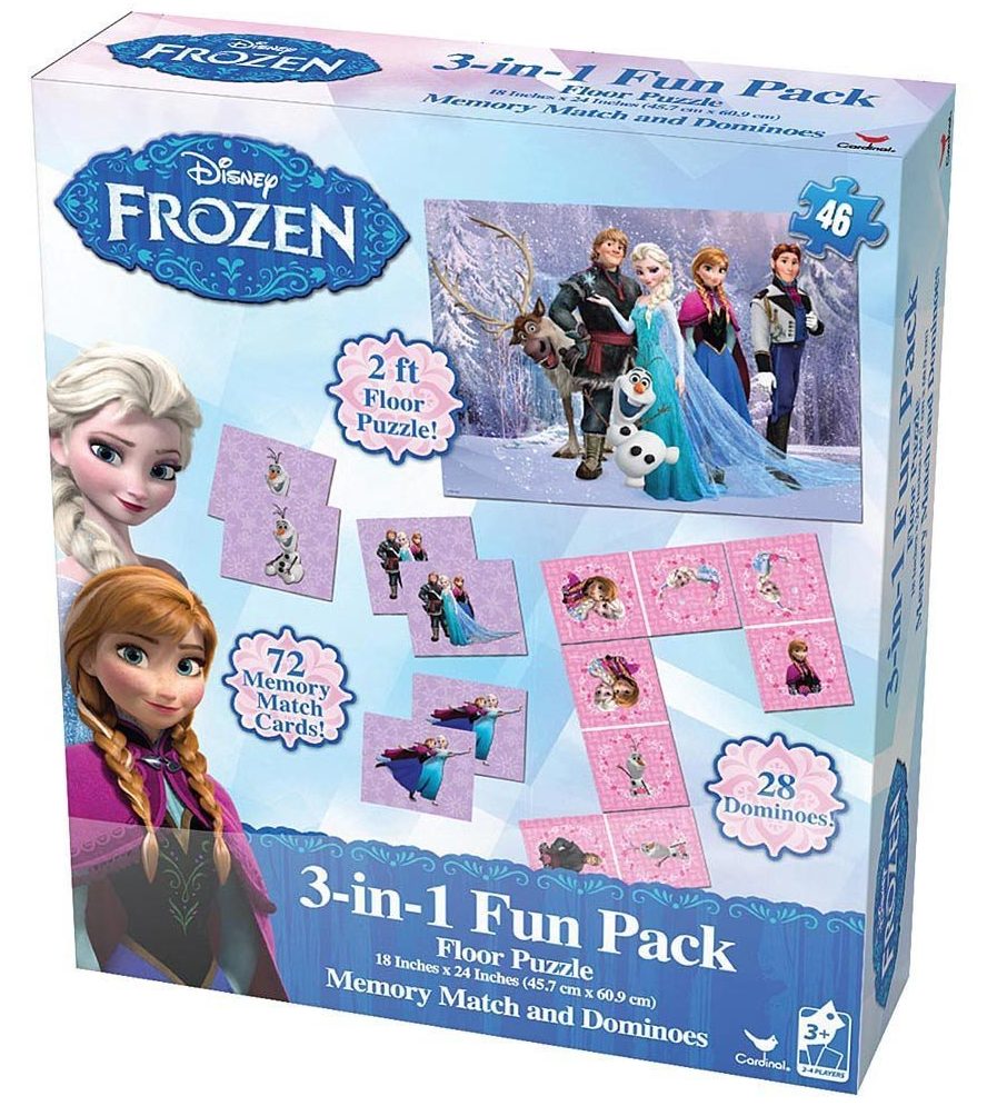 Disney Frozen 3 in 1 Activity Game Box - games for girls