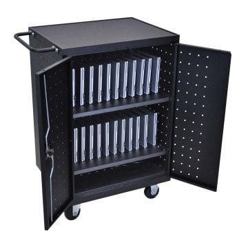 LUXOR LLTP24-B Laptop/Tablet Charging Cart - laptop cart