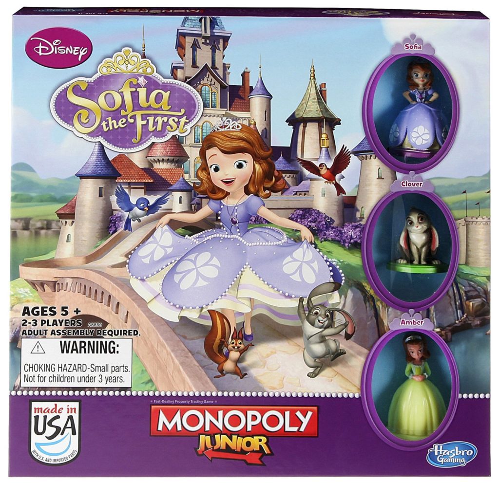 Monopoly Junior Game, Disney Sofia the First - games for girls