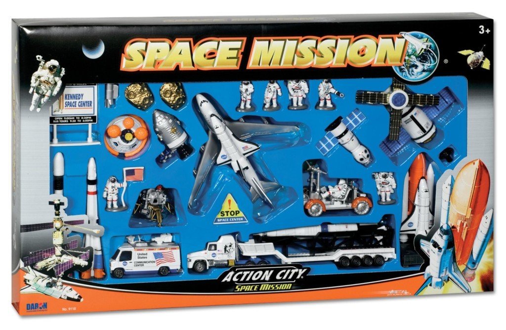 Space Shuttle with Kennedy Space Center - space toys