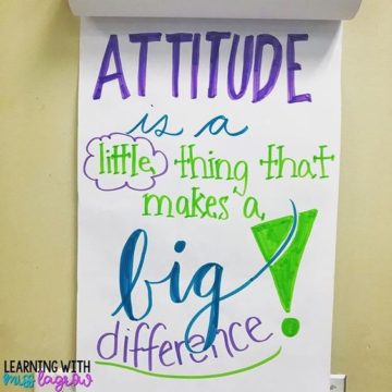 attitude is a little thing that makes a big difference