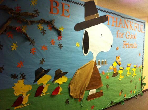 be thankful for good friends bulletin board