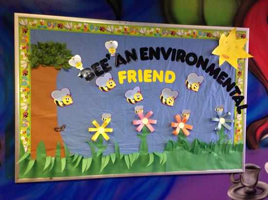 Bee An Environmental Friend Earth Day Bulletin Board 