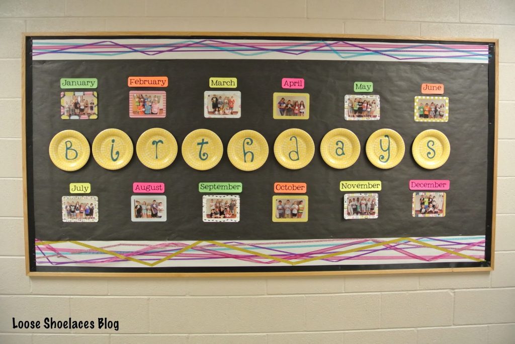 Classroom Birthday Board Group Photos
