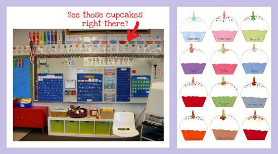 Cupcake Birthday Borders Ideas