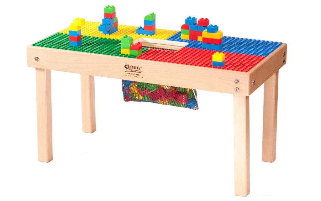 Duplo Compatible Table with Built In Block Storage