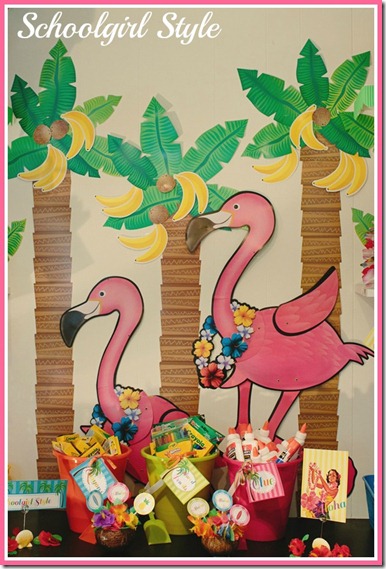 Fabulous Luau themed book spring bulletin board ideas and decorations
