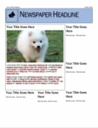 General Word Newspaper Template Icon
