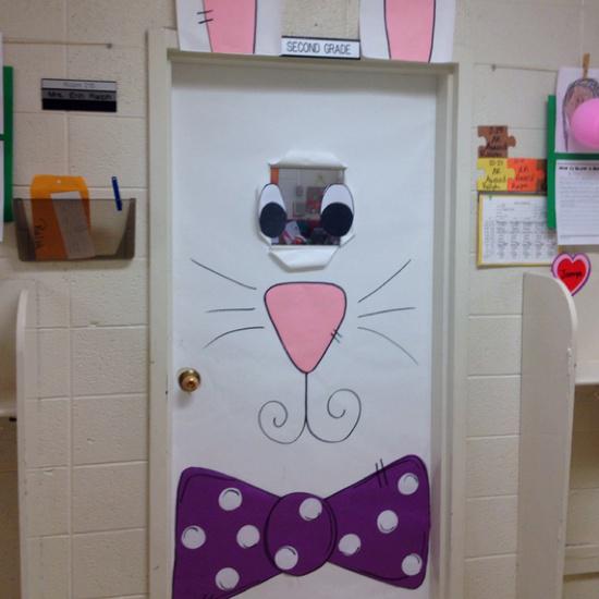 Here comes the bunny spirng bulletin board decorations for preschool