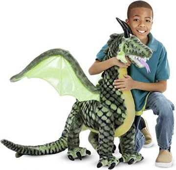 Image Of Melissa And Doug Lifelike Plush Giant Winged Dargon Stuffed Animal