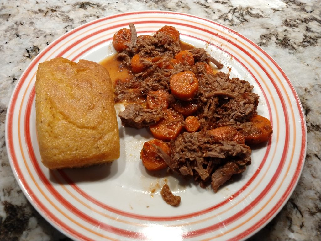 freshly shredded beef