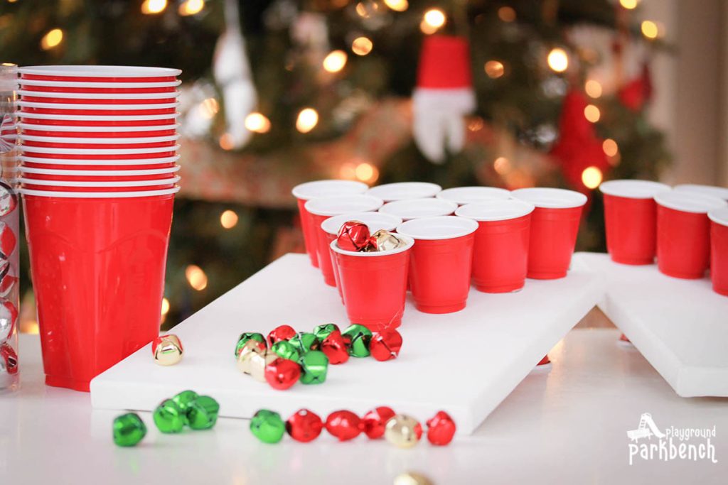 Jingle Bells Tossing Game for creative Christmas Party Game ideas