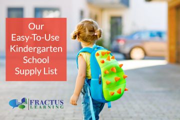 Kindergarten School Supply List
