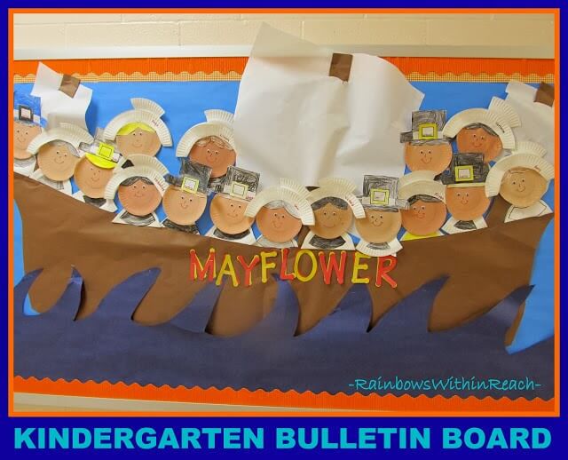mayflower piligrims thanksgiving bulletin board