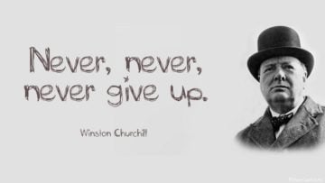 never never give up winston churchill