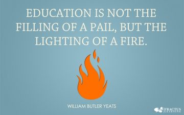 Education is the Lighting of a Fire [Wallpaper]