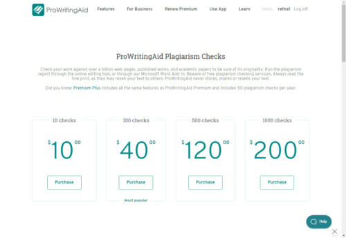 Pricing Prowritingaid Plagiarims Checker