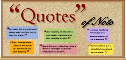 quotes of note