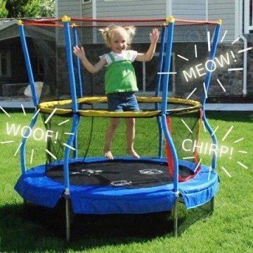 Round Trampoline and Sound Jump Bouncer by Skywalker
