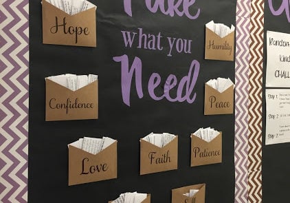 Take What You Need Unique Bulletin Board Idea