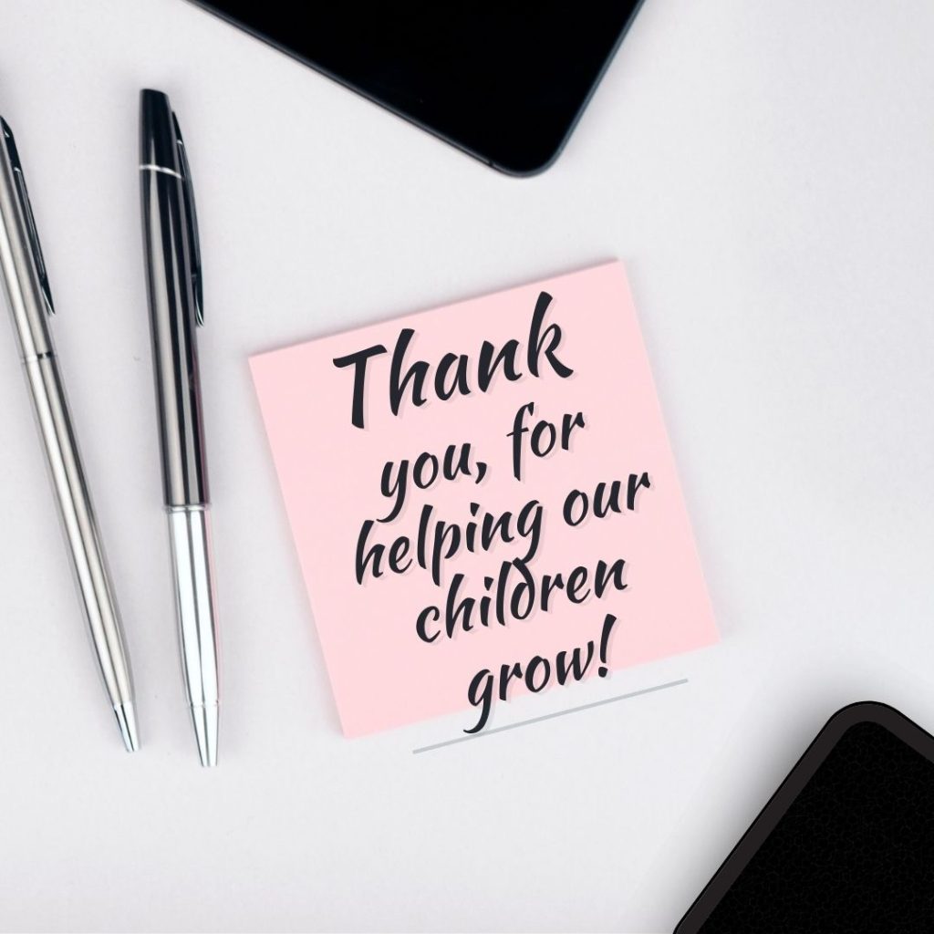 Thank you for helping our children qrow teacher appreciation message from parents to great teachers