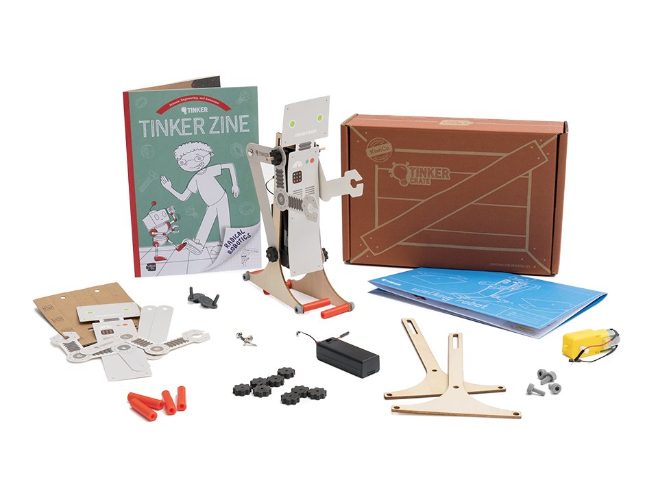 The tinker crate from kiwico is a great subscription option for your child.