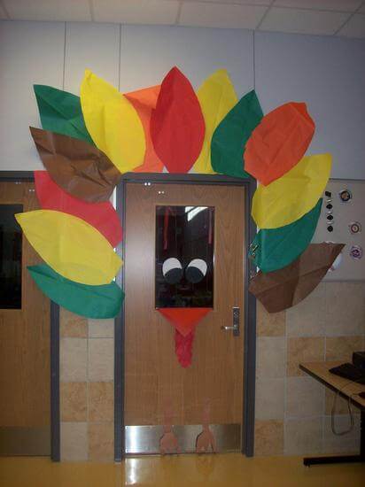 turkey door display