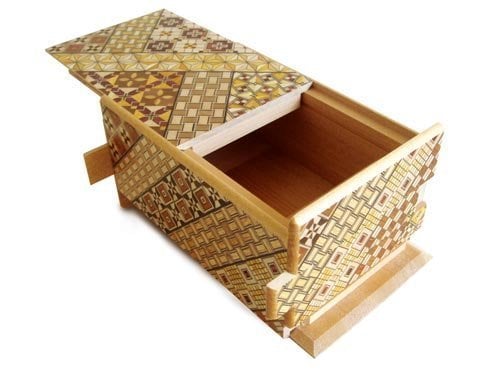 Yosegi 5 Sun 21 Steps Japanese Puzzle Box
