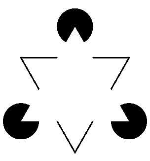 Image of Kanizsa Triangle Optical Illusion