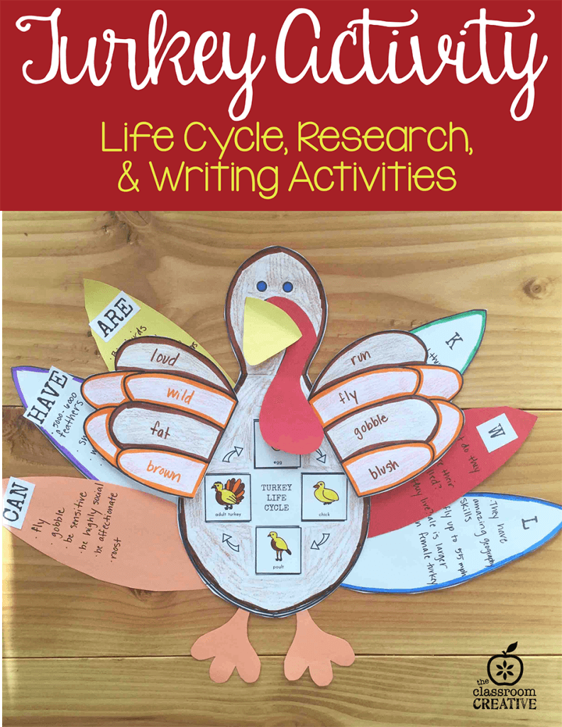 turkey activitity bulletin board
