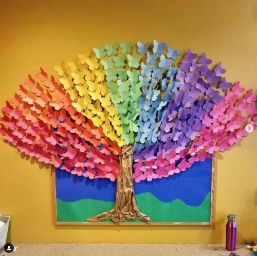Tree spring bulletin board displays